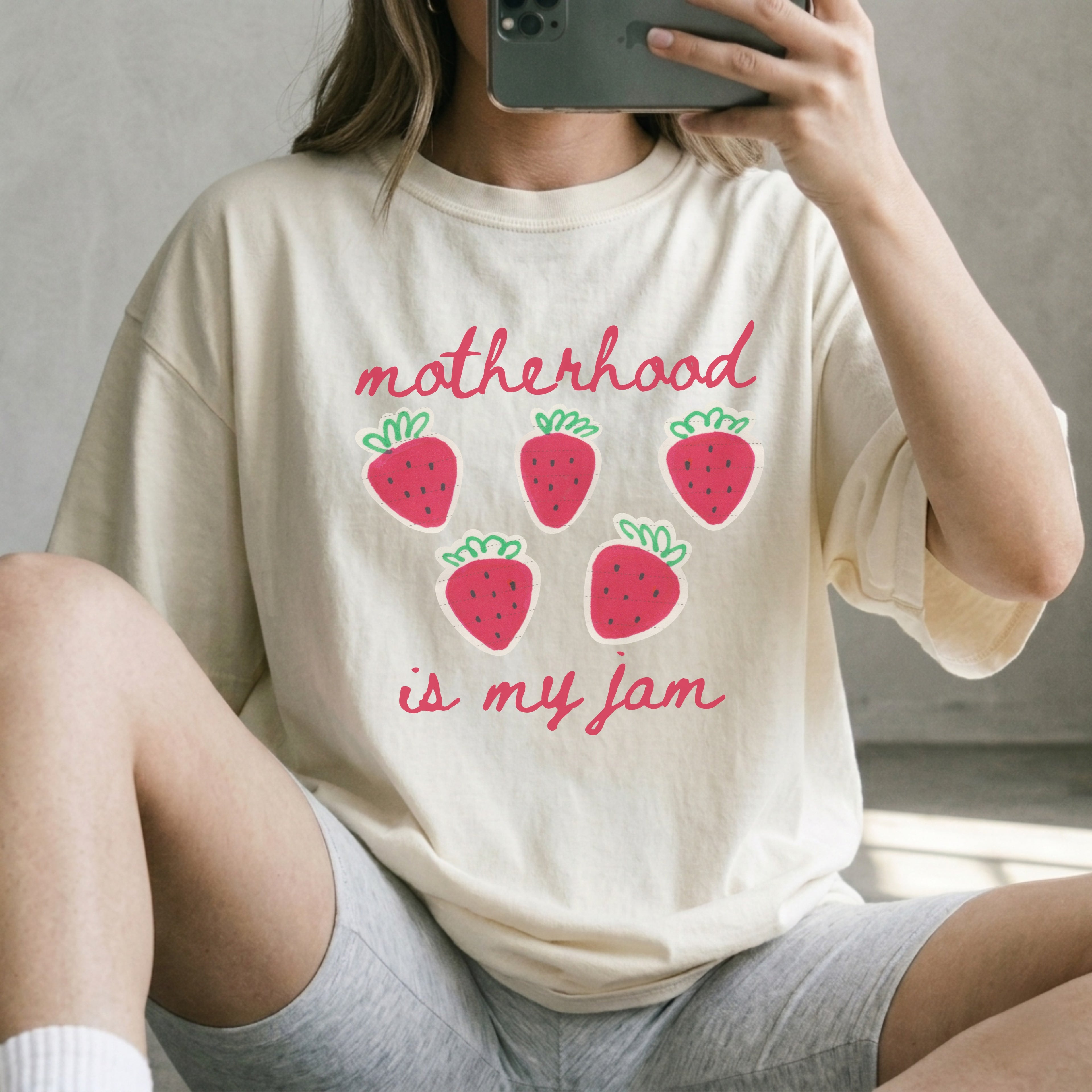 motherhood is my jam t-shirt