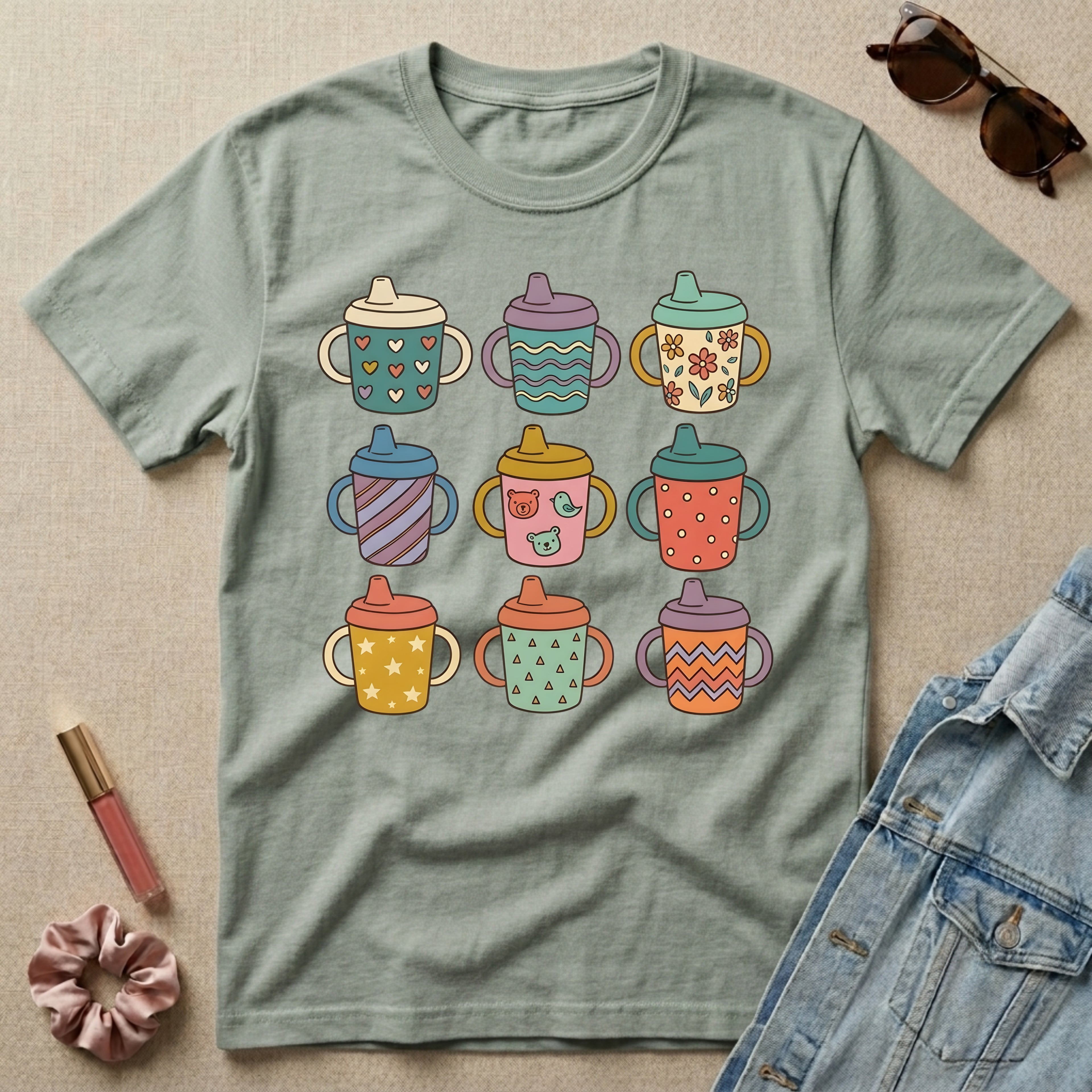sippy cup collection t-shirt