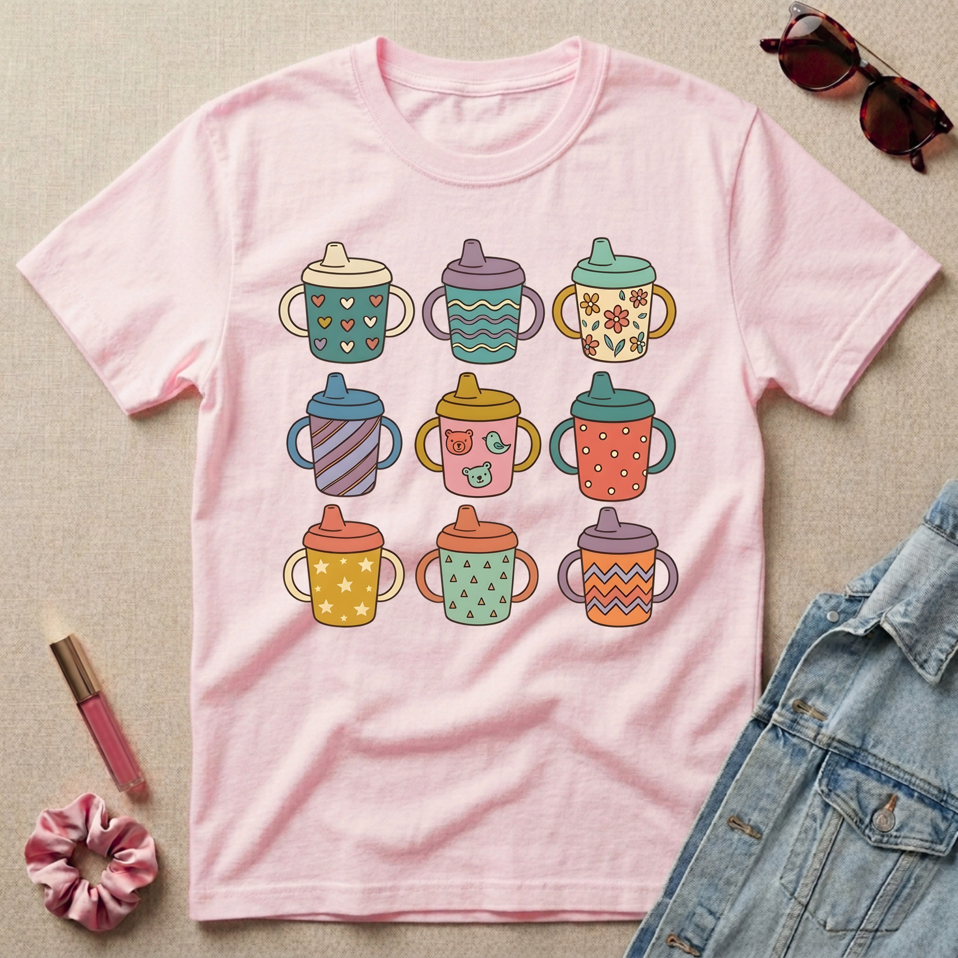 sippy cup collection t-shirt