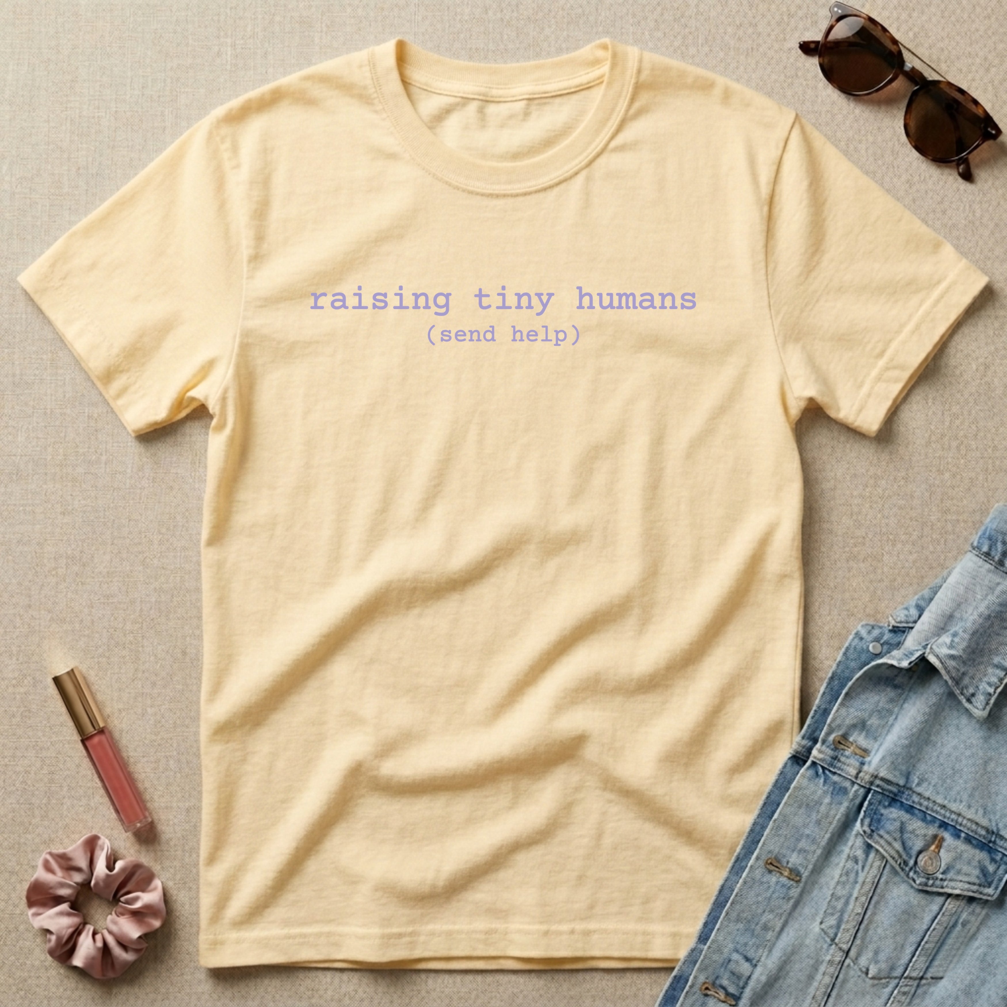 raising tiny humans t-shirt