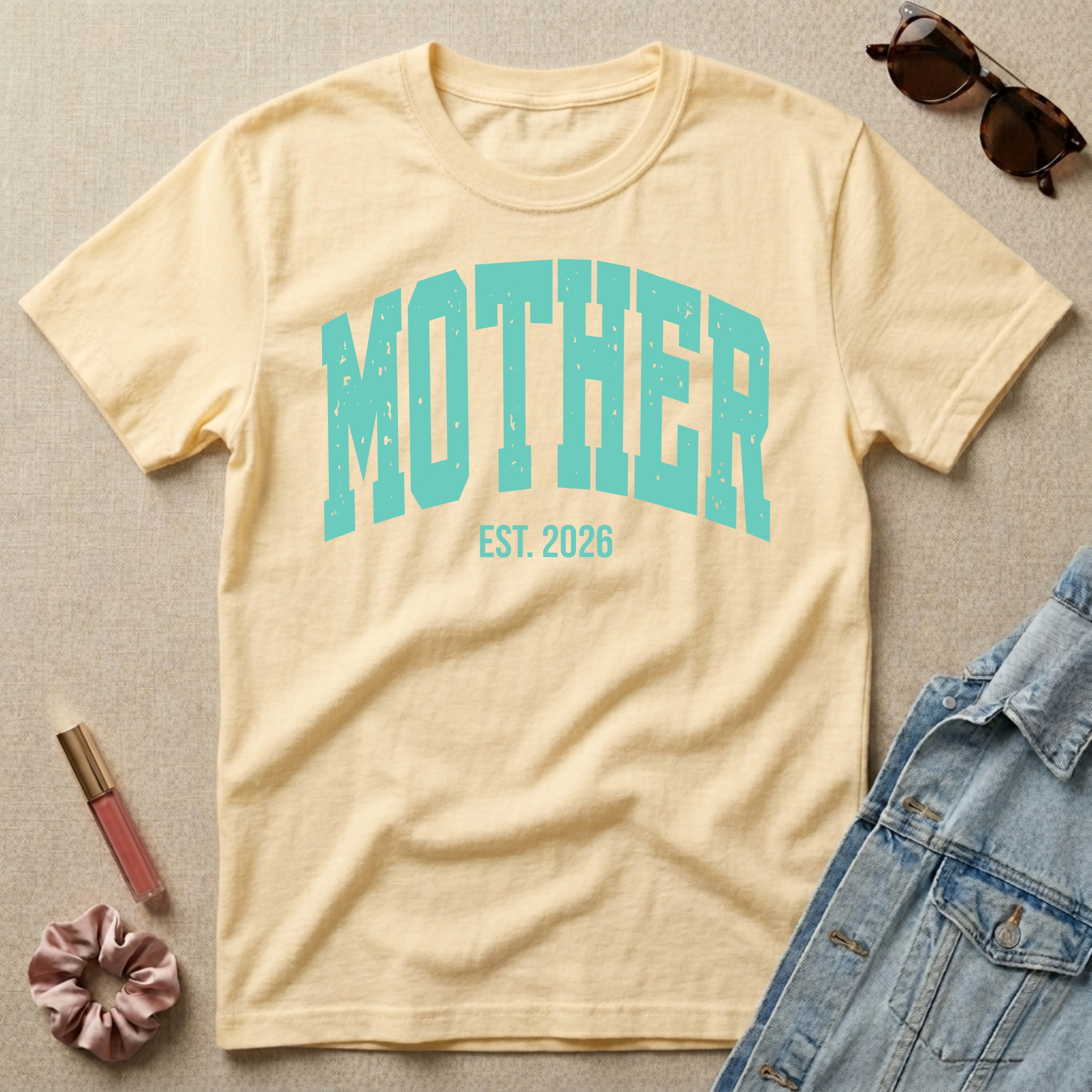 mother est 2026 varsity t-shirt