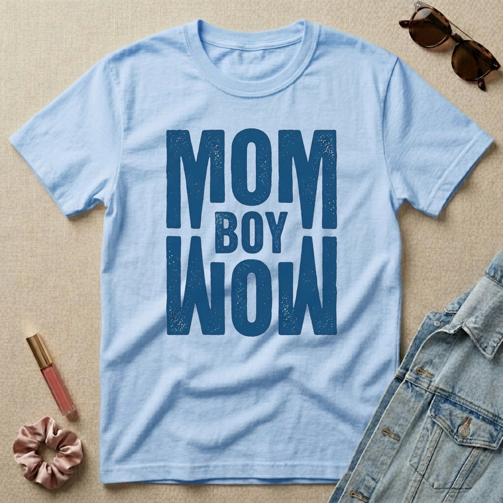 boy mom reflection t-shirt