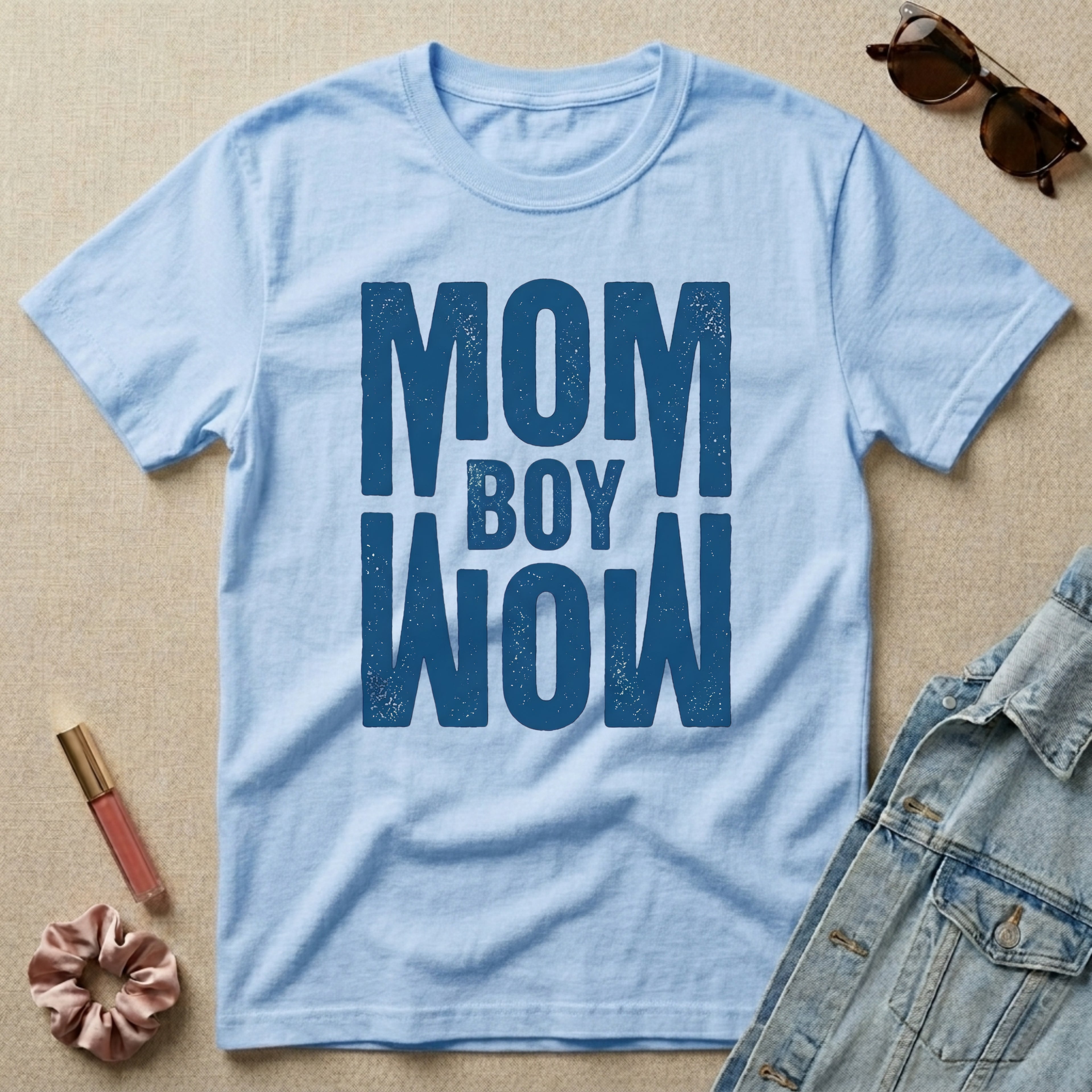 boy mom reflection t-shirt