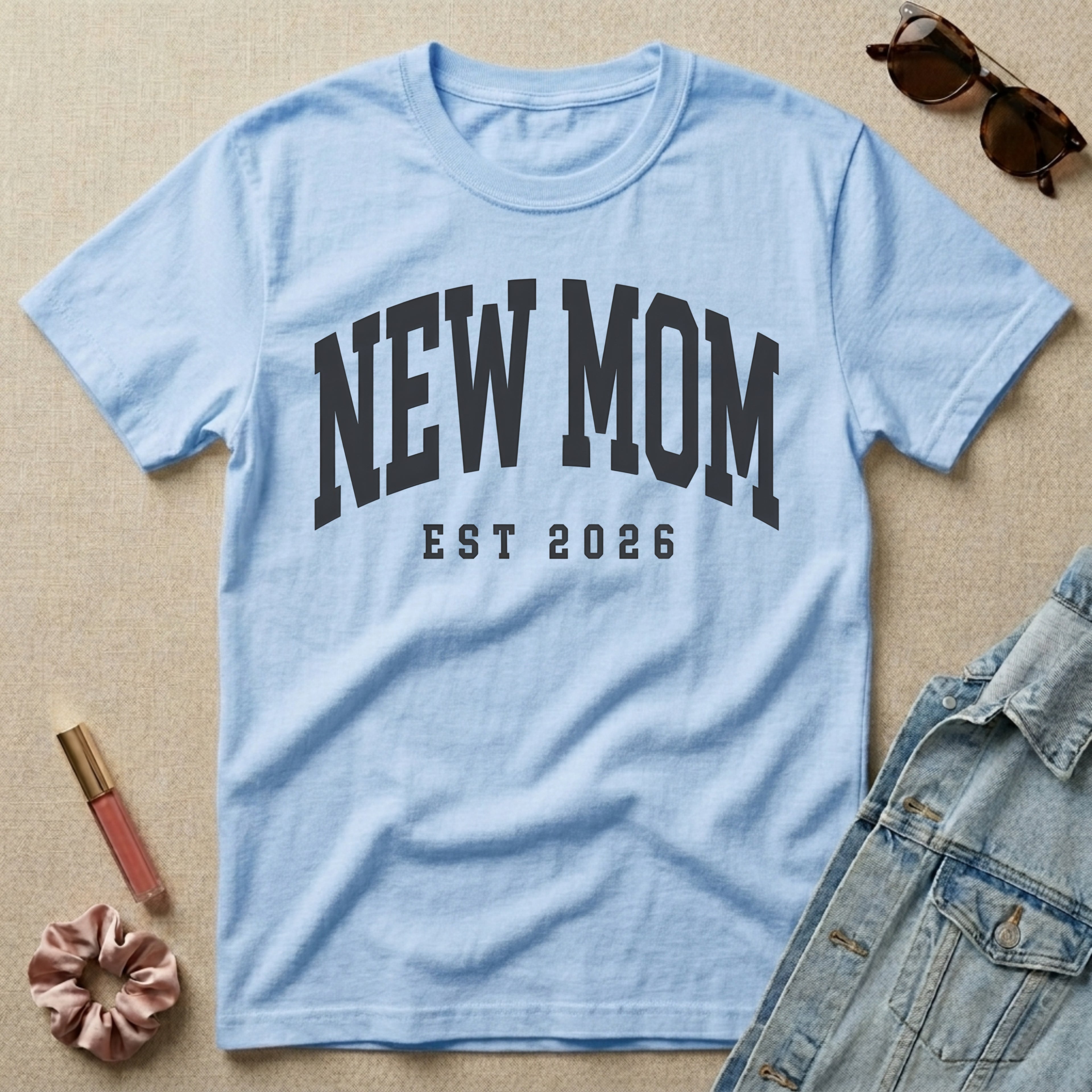 new mom est 2026 t-shirt