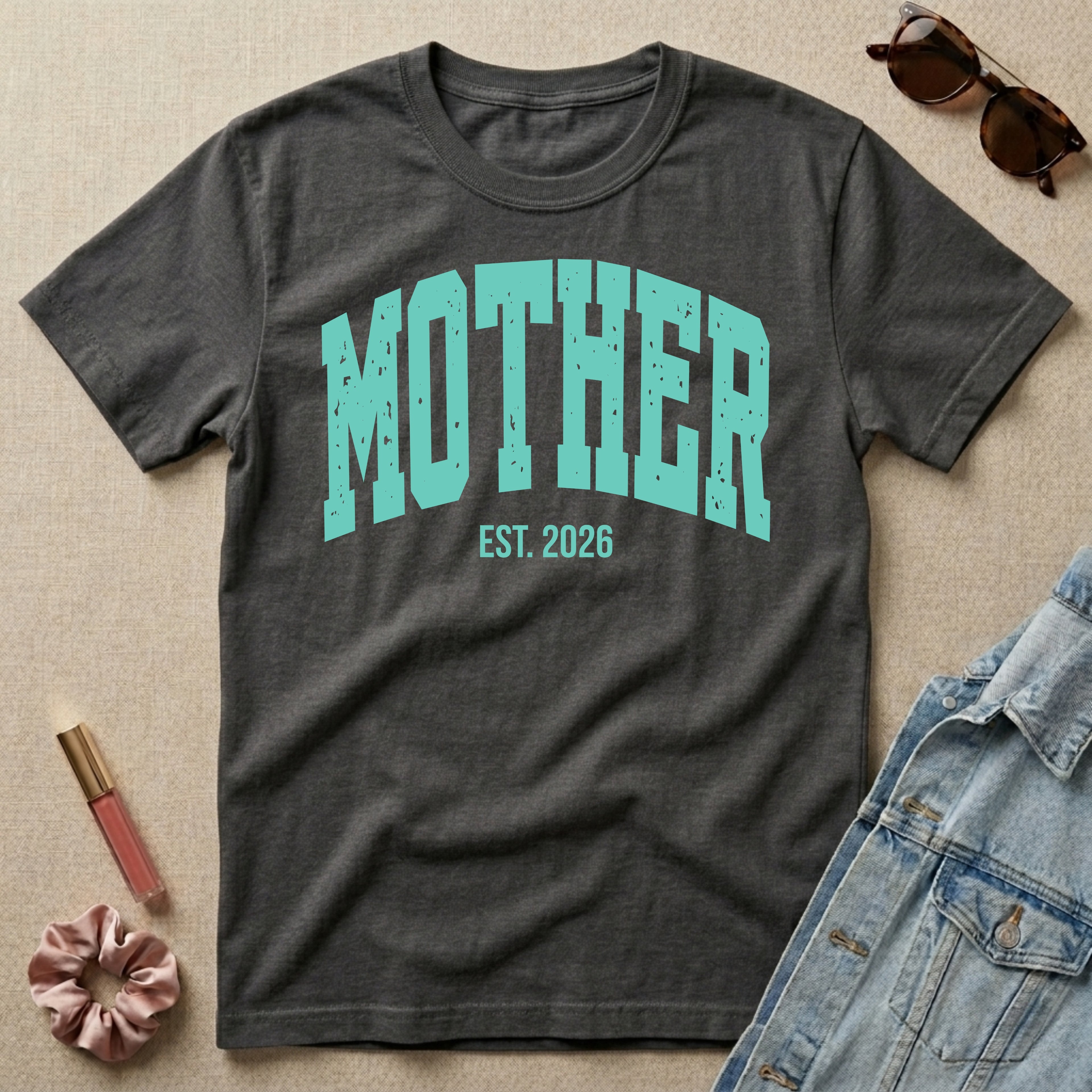 mother est 2026 varsity t-shirt