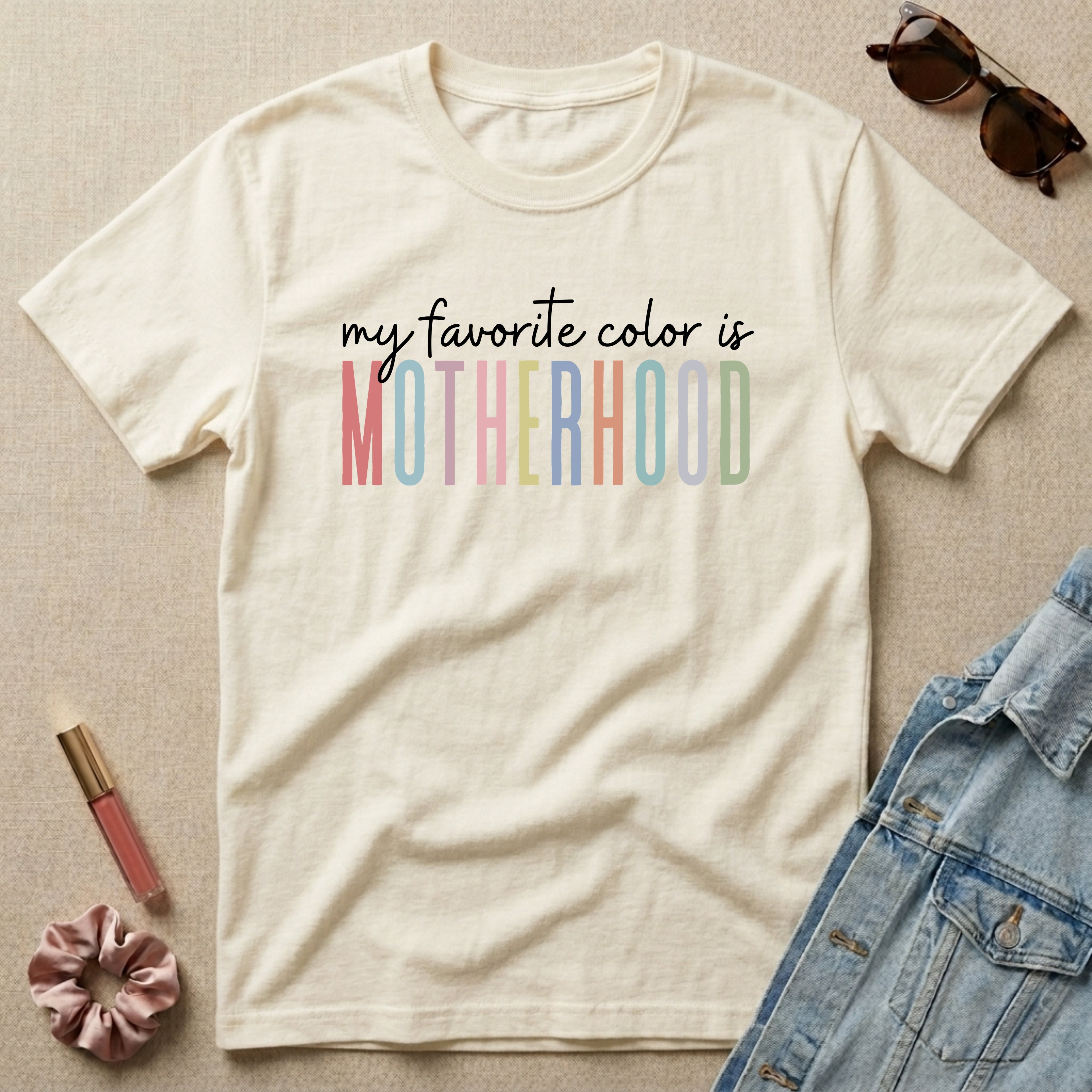 my favorite color is motherhood t-shirt