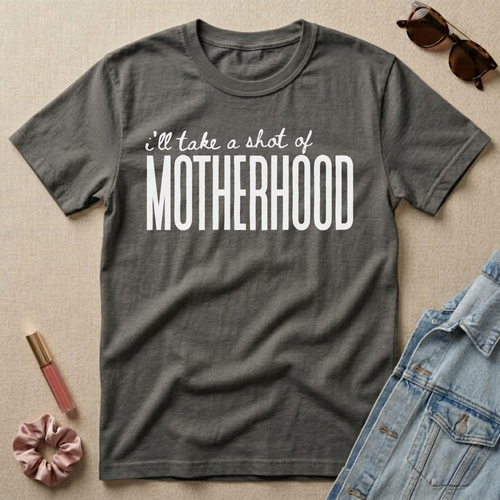 i'll take a shot of motherhood t-shirt