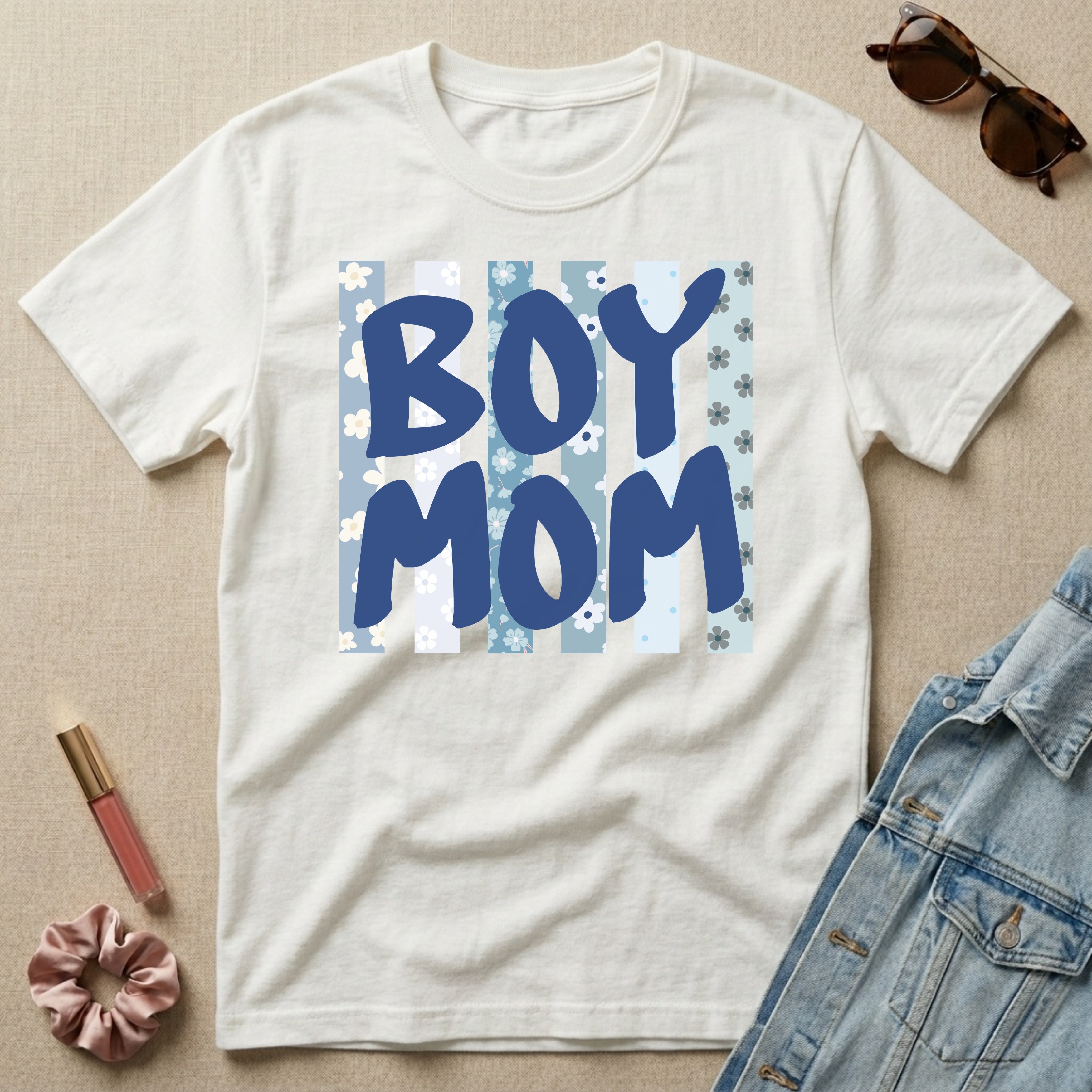 boy mom floral t-shirt