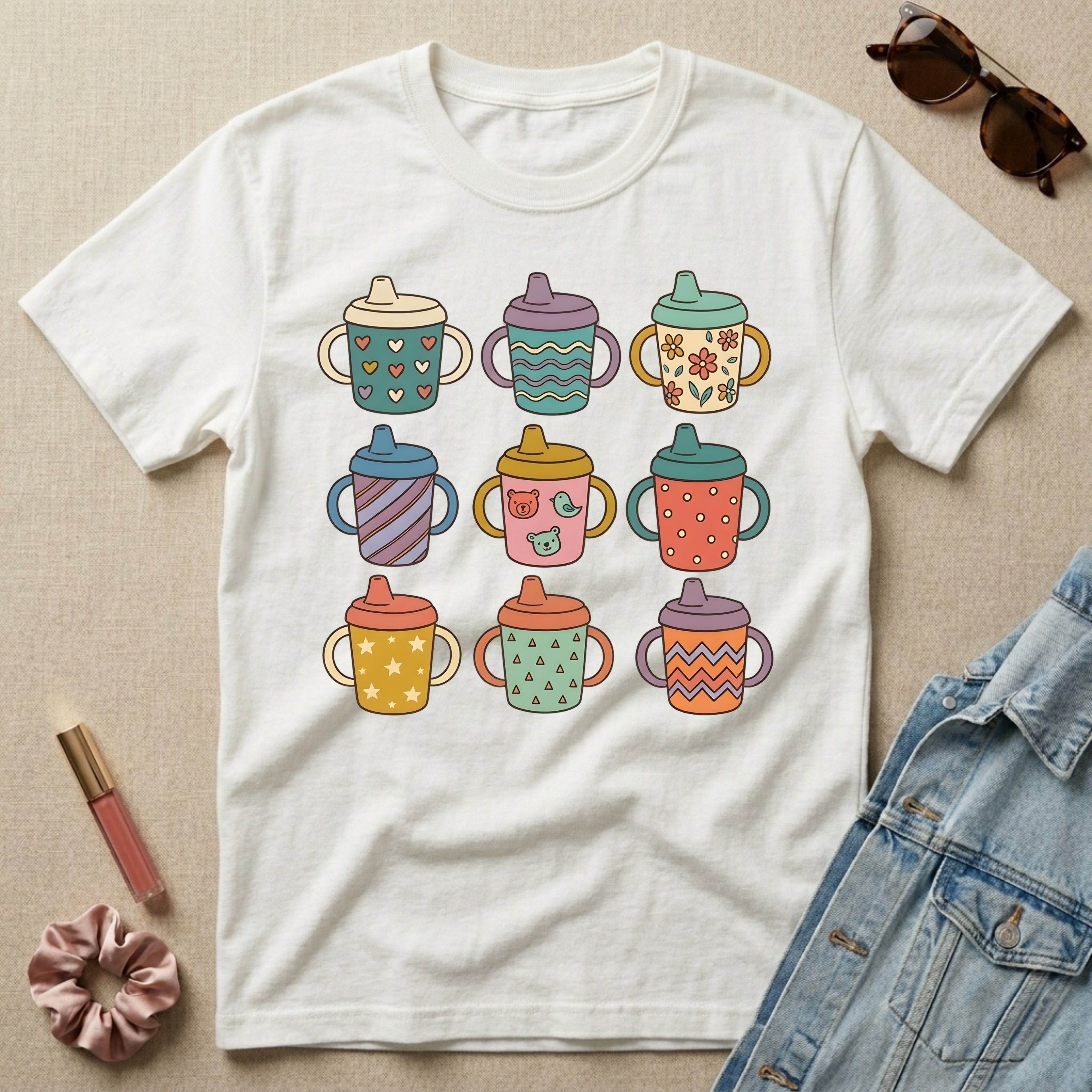 sippy cup collection t-shirt
