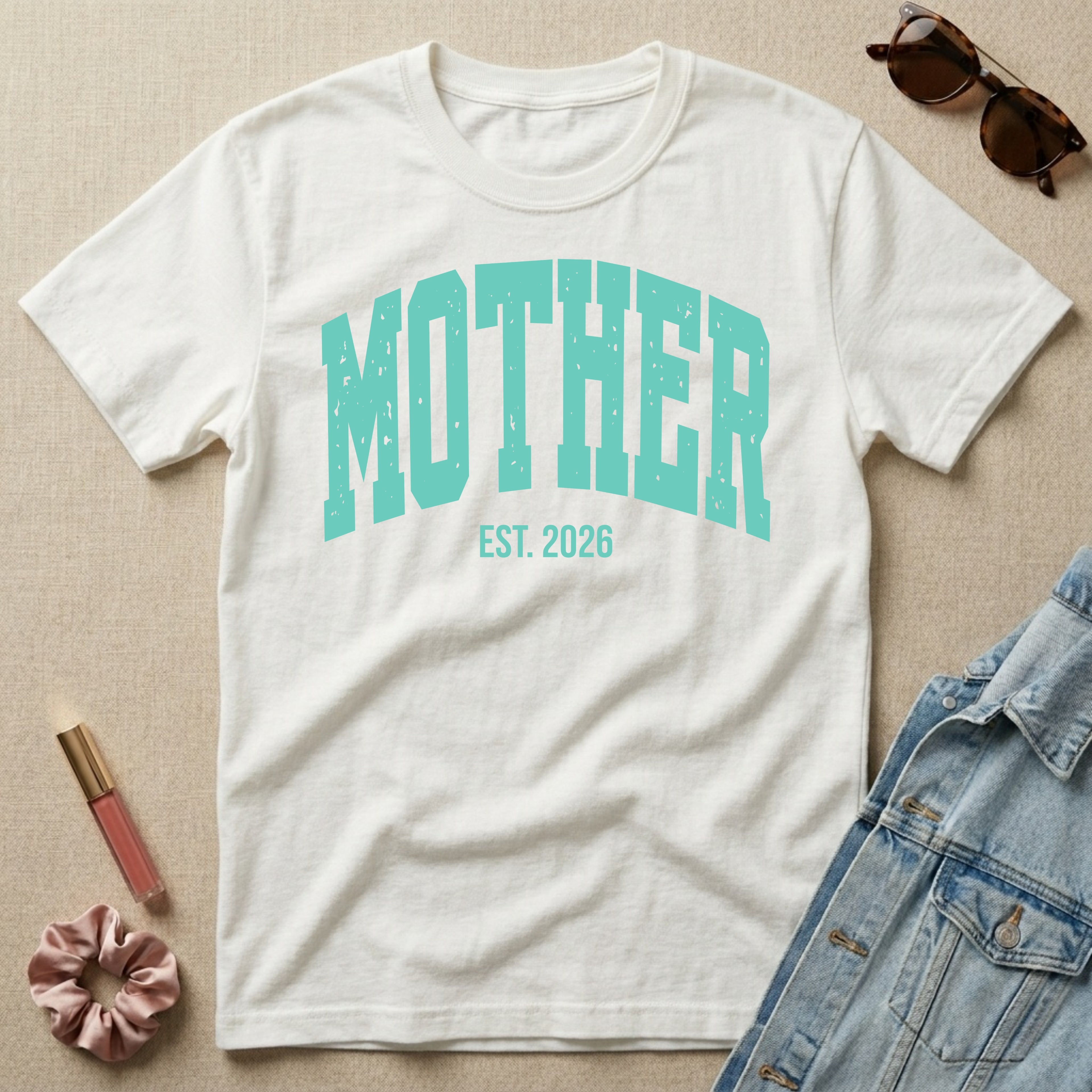 mother est 2026 varsity t-shirt