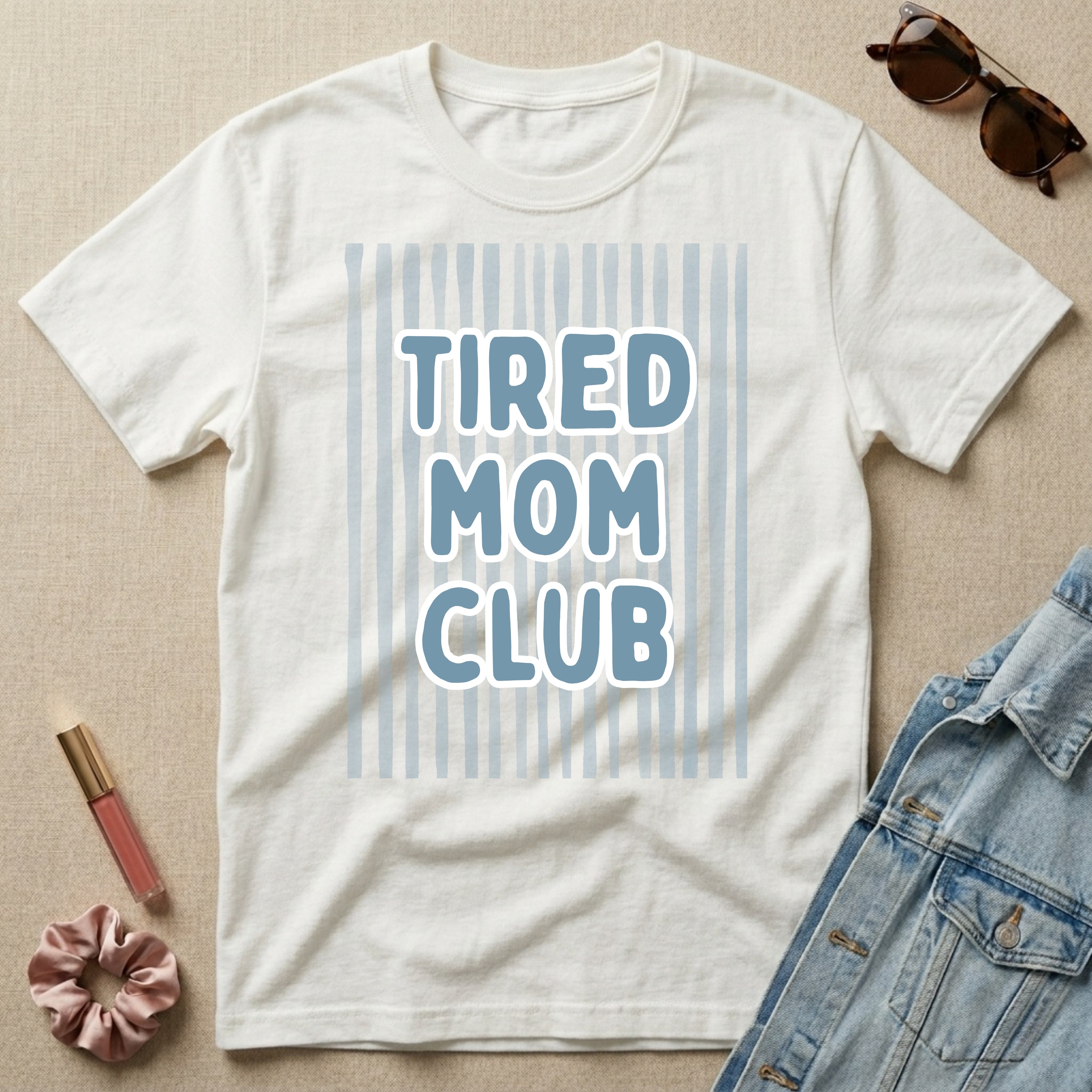 tired mom club t-shirt